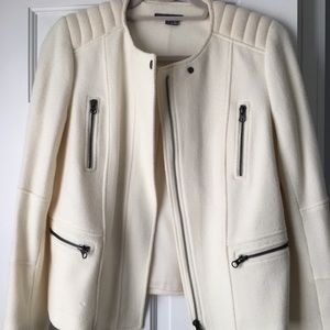 Vince white wool jacket